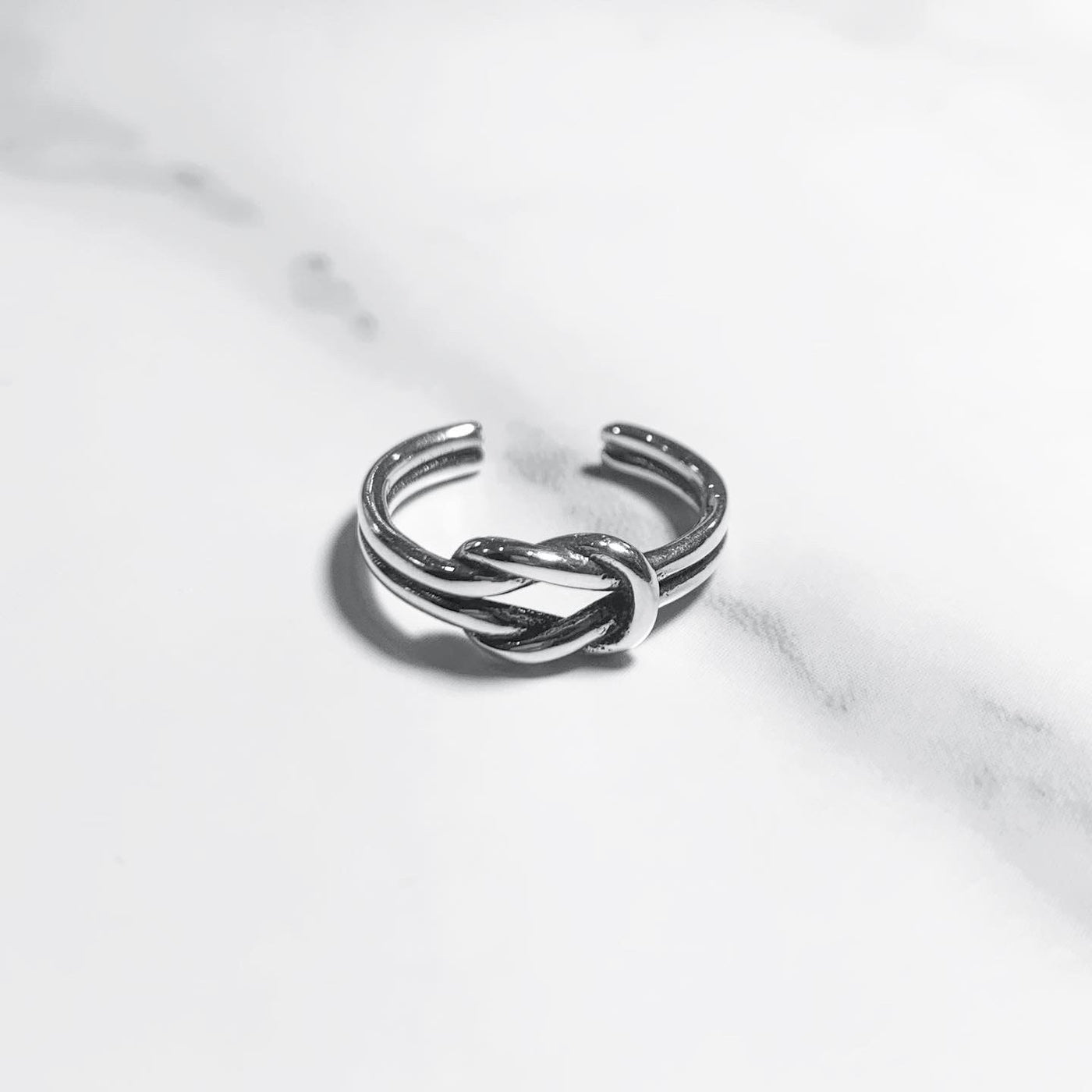 “Double knot” silver 925 ring