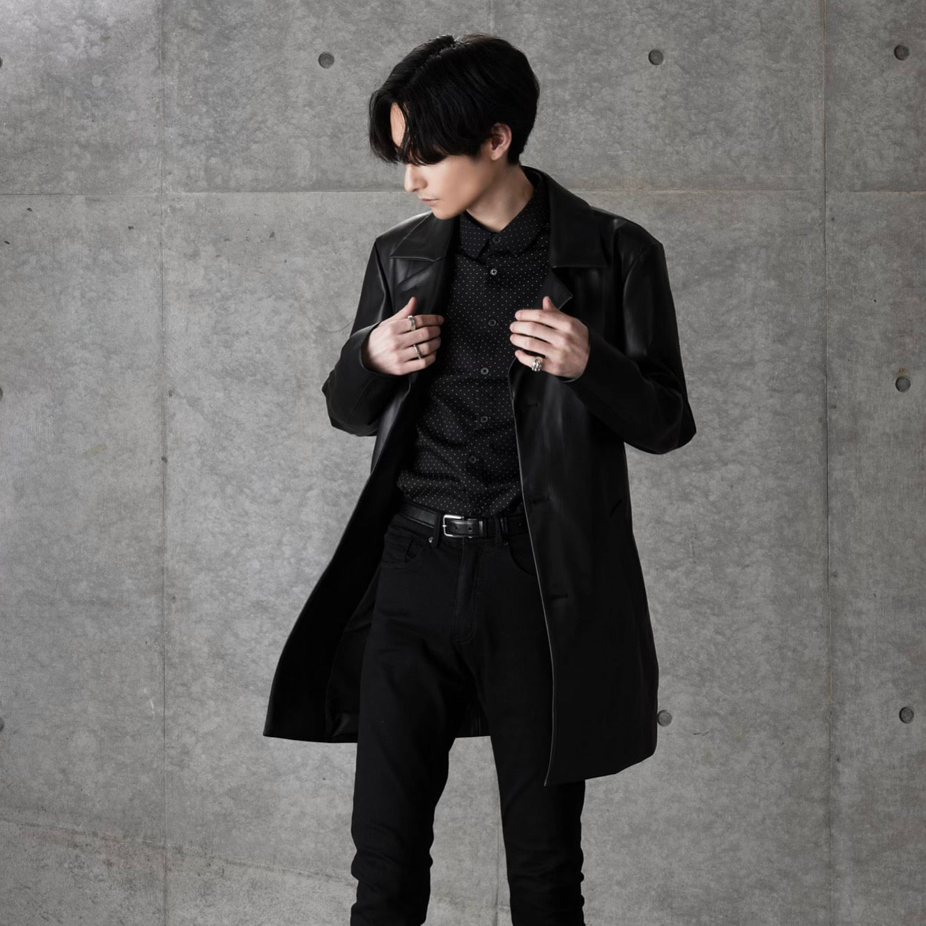 [Instant delivery] “Leather Over Coat”