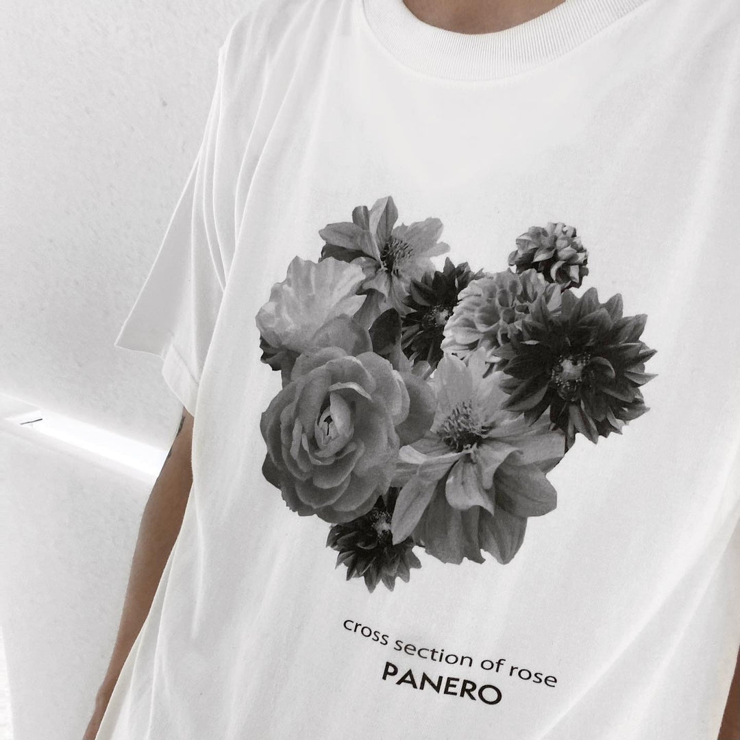 "Fullbloom" Flower T-Shirt（White）