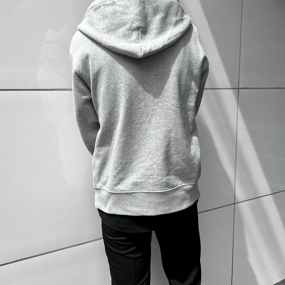 "Fraktur Full-zip hoodie" (Gray)