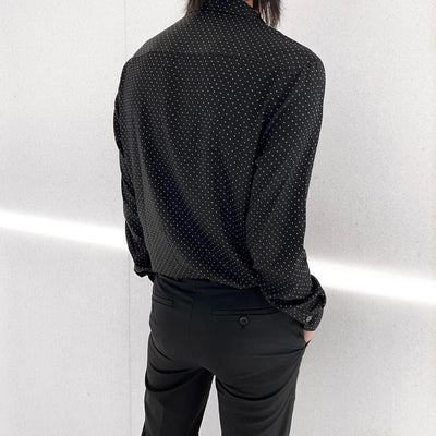 【즉납】"Polkadot Viscose shirt" 도트 셔츠