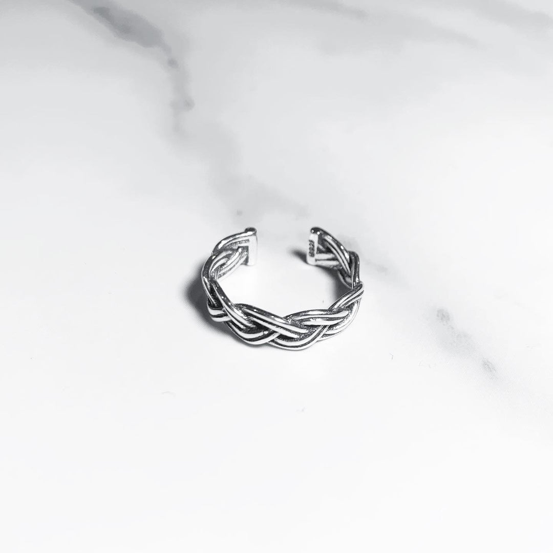 “braid” silver 925 ring