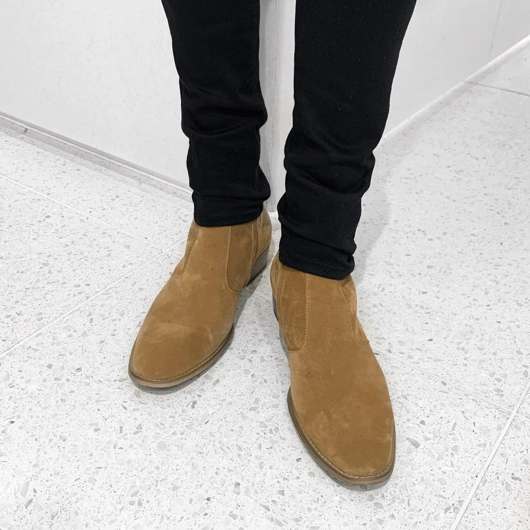 40mm heel boots “Suede”（brown）