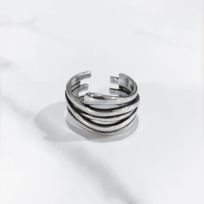 【즉납】"wire spiral" silver ring