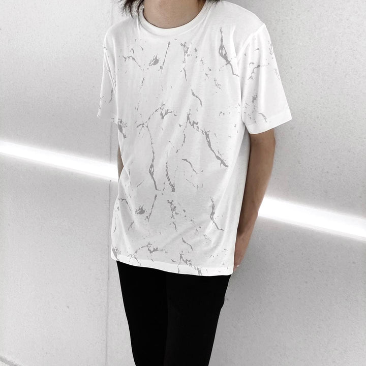 “大理石” T恤（白色）