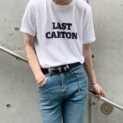 【즉납】"Last Carton" T-shirt (화이트)
