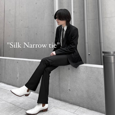 【즉납】“Silk Narrow tie” 실크나로타이