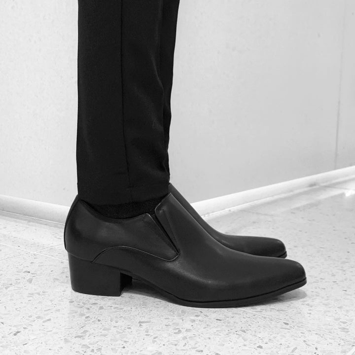 Side-zip leather shoes "Slit"