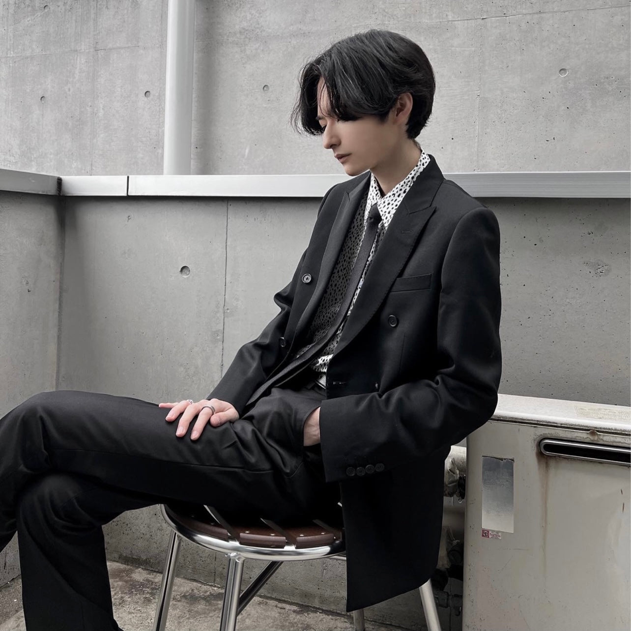 【즉납】“Double Breasted Wool Jacket” 더블 브레스트 울 재킷