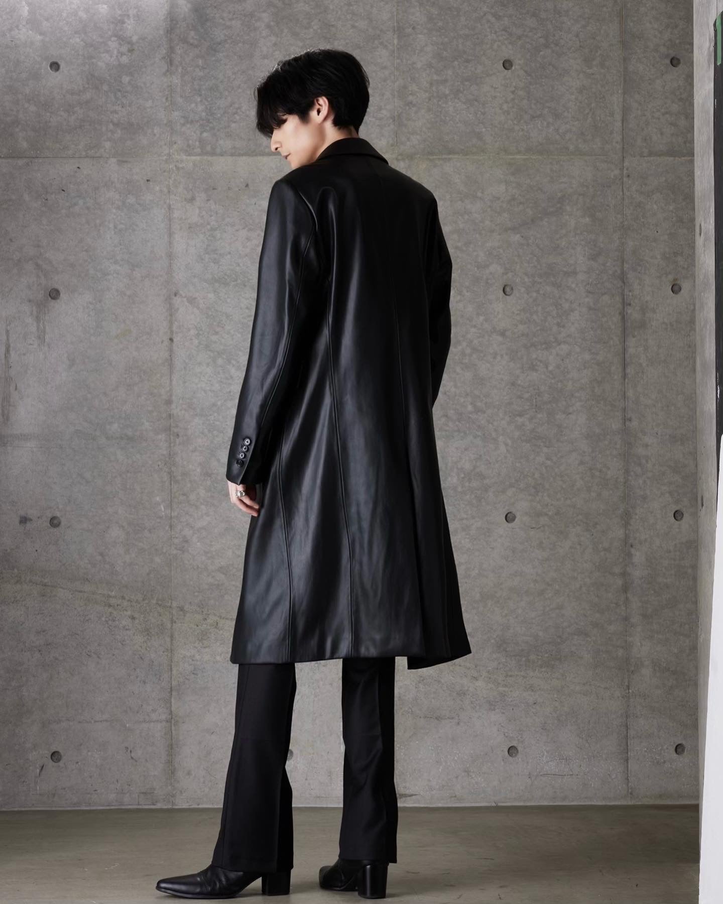 Leather Long Coat” – PANERO