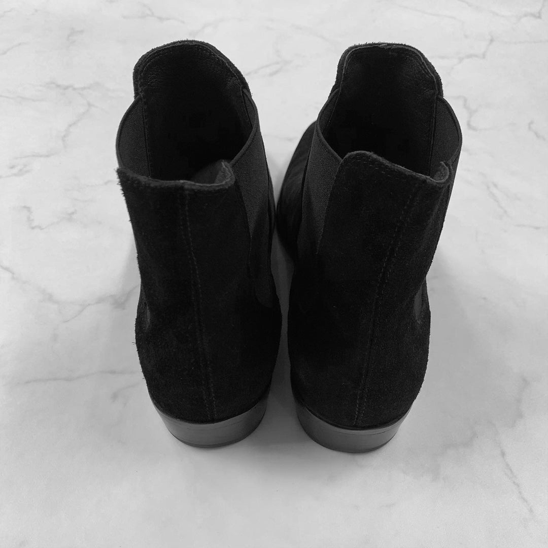"SUEDE SIDE GORE BOOTS" (Black)