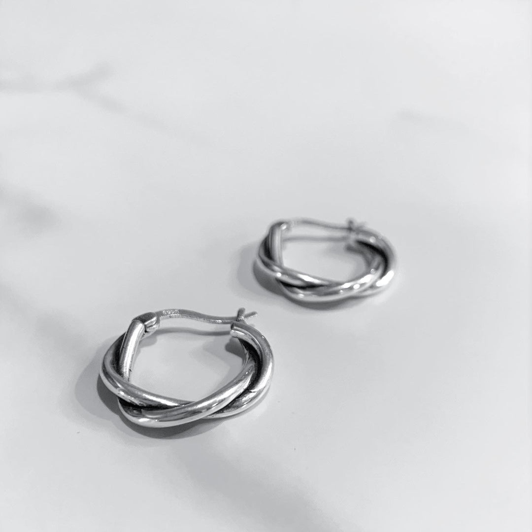 “two spiral” silver 925 pierce