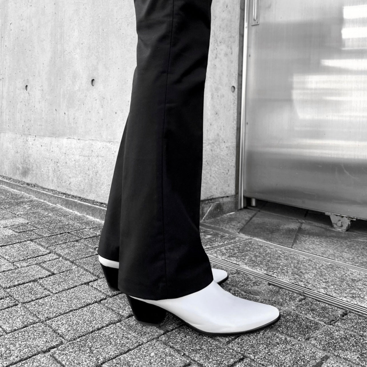 【即納】"Classic" 60mm heel boots WHITE (ホワイト)