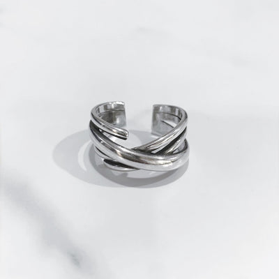 [Instant delivery]"cross tree"silver ring