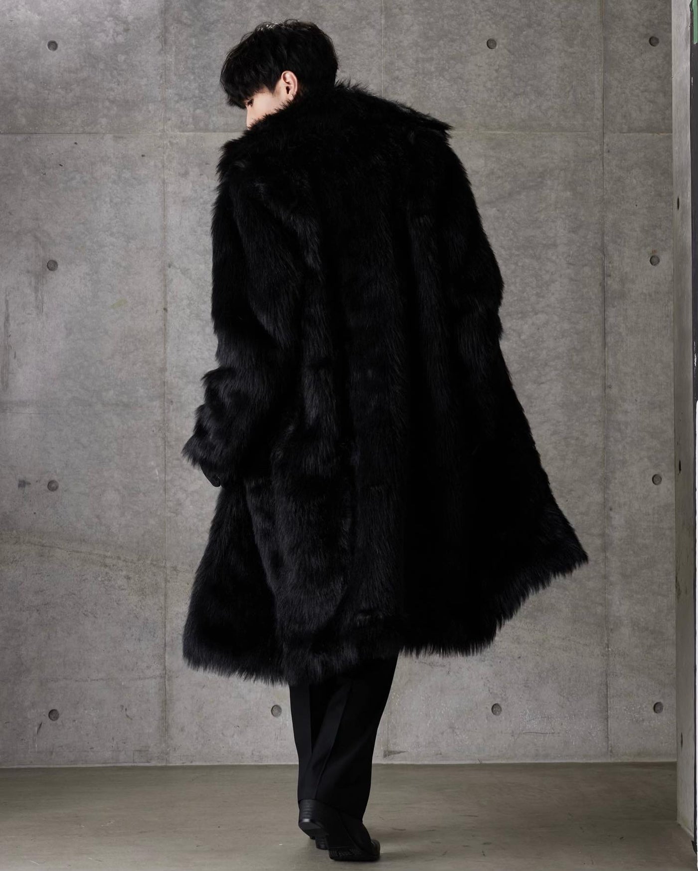 【즉납】"Fur coat" 롱 퍼 코트
