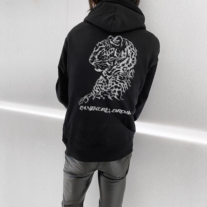 "Backprint Leopard" pullovers hoodie