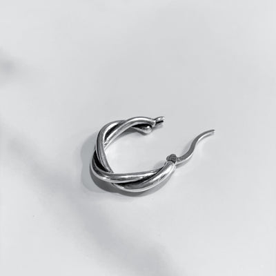 【즉납】“two spiral” silver 925 pierce