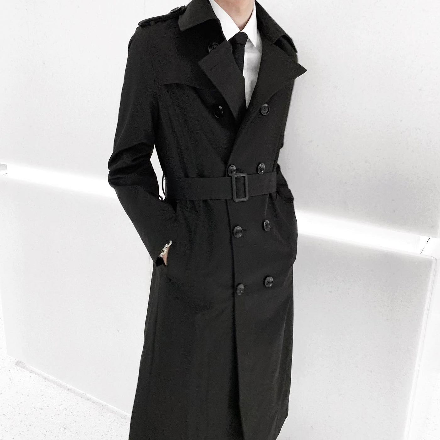 [Instant delivery]"trench coat"Trench coat (black)