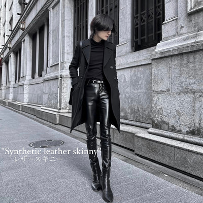【即納】"Synthetic leather skinny"