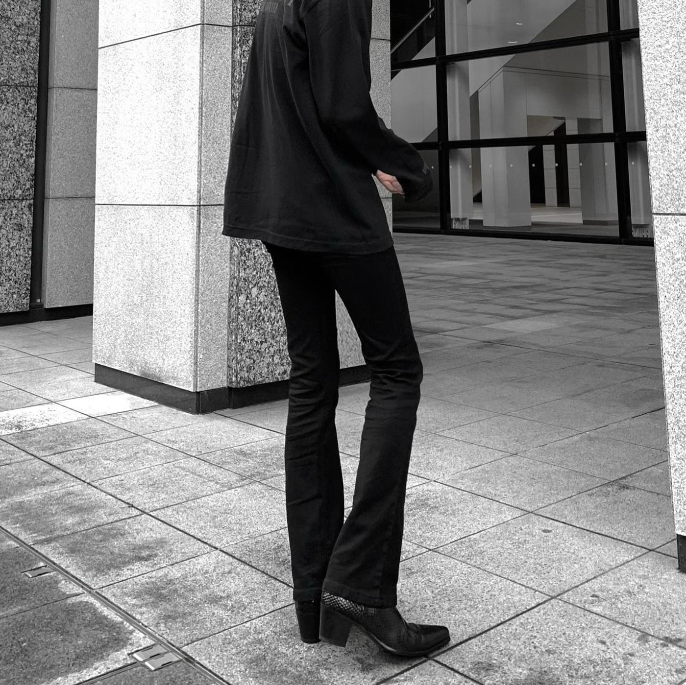 【즉납】"Croco sidegore" 60mm heel boots