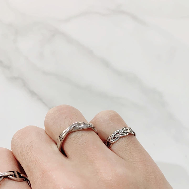 “braid” silver 925 ring
