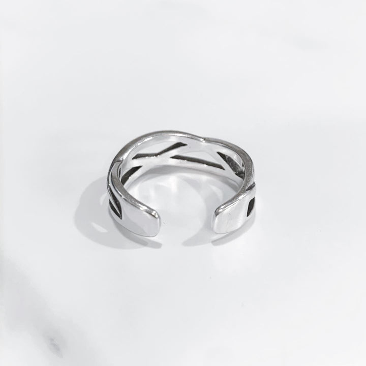 “薄网状”银戒指
