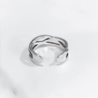 【즉납】"thin mesh" silver ring